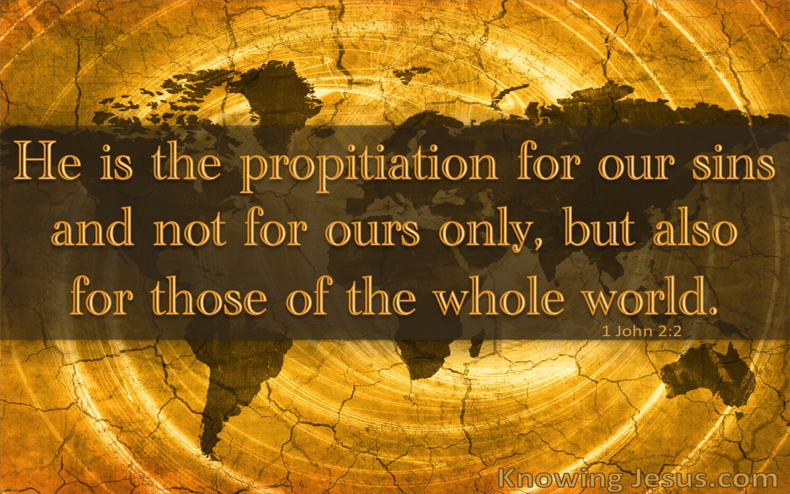 1 John 2:2 Propitiation For Our Sins (brown)